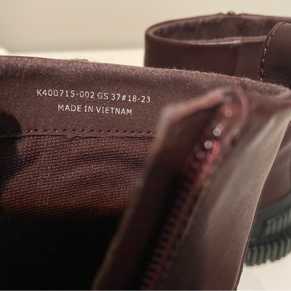 Camper Boots Womens Size 37 Pix Chelsea Brown/Red Zip Lightweight Shoes - Picture 11 of 12